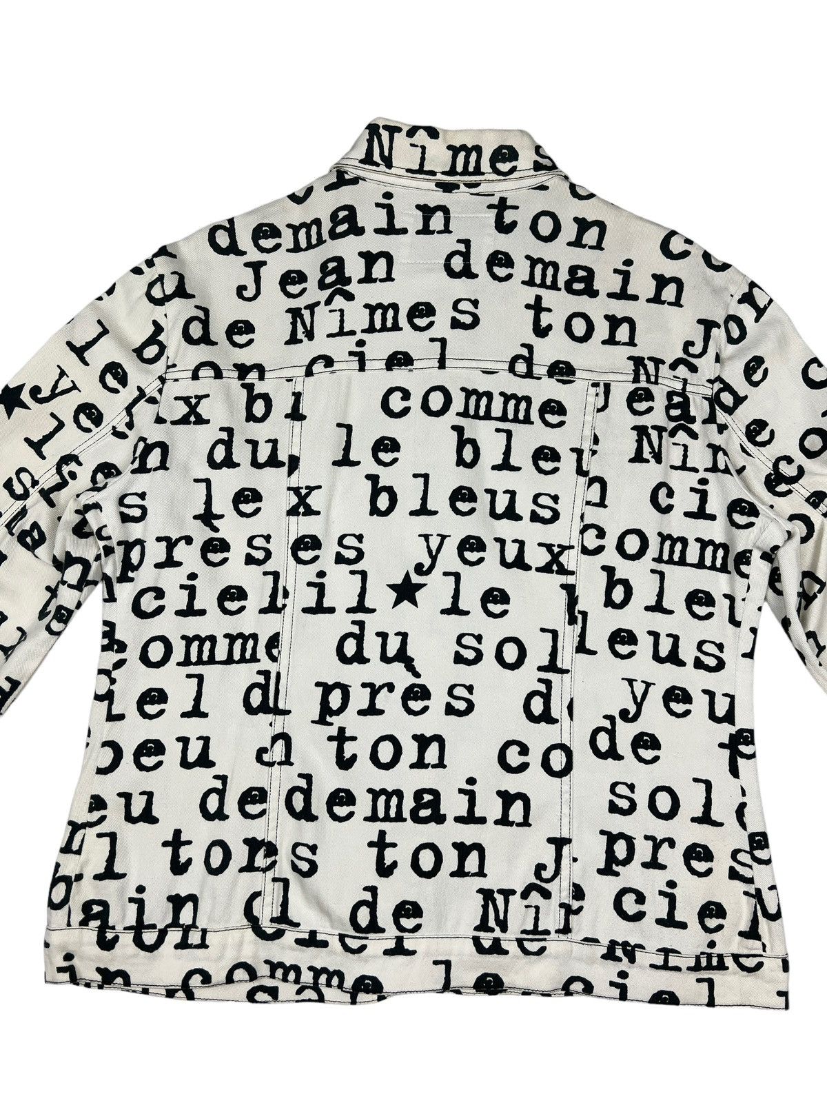 Jean Charles De Castelbajac Vintage Castelbajac ‘Wording” Denim Trucker Jacket Size US L / EU 52-54 / 3 - 12 Thumbnail