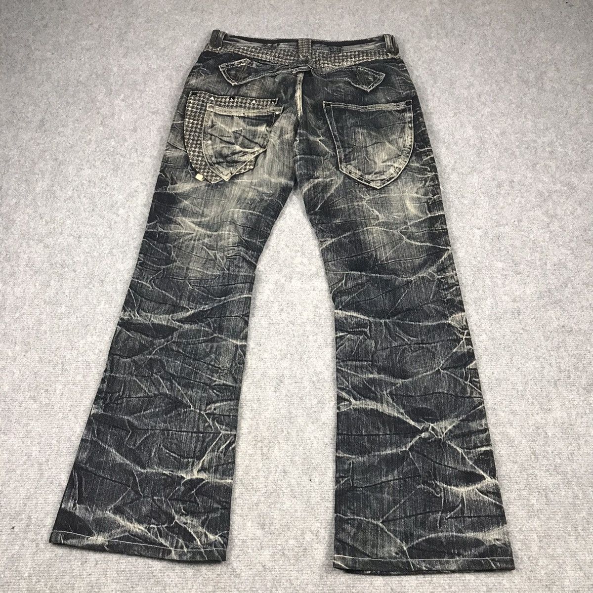 Japanese Brand FLARE DENIM⚡️BLOB BY BLUE BOOTCUT PUNK DENIM PANTS /130 Size US 30 / EU 46 - 11 Thumbnail