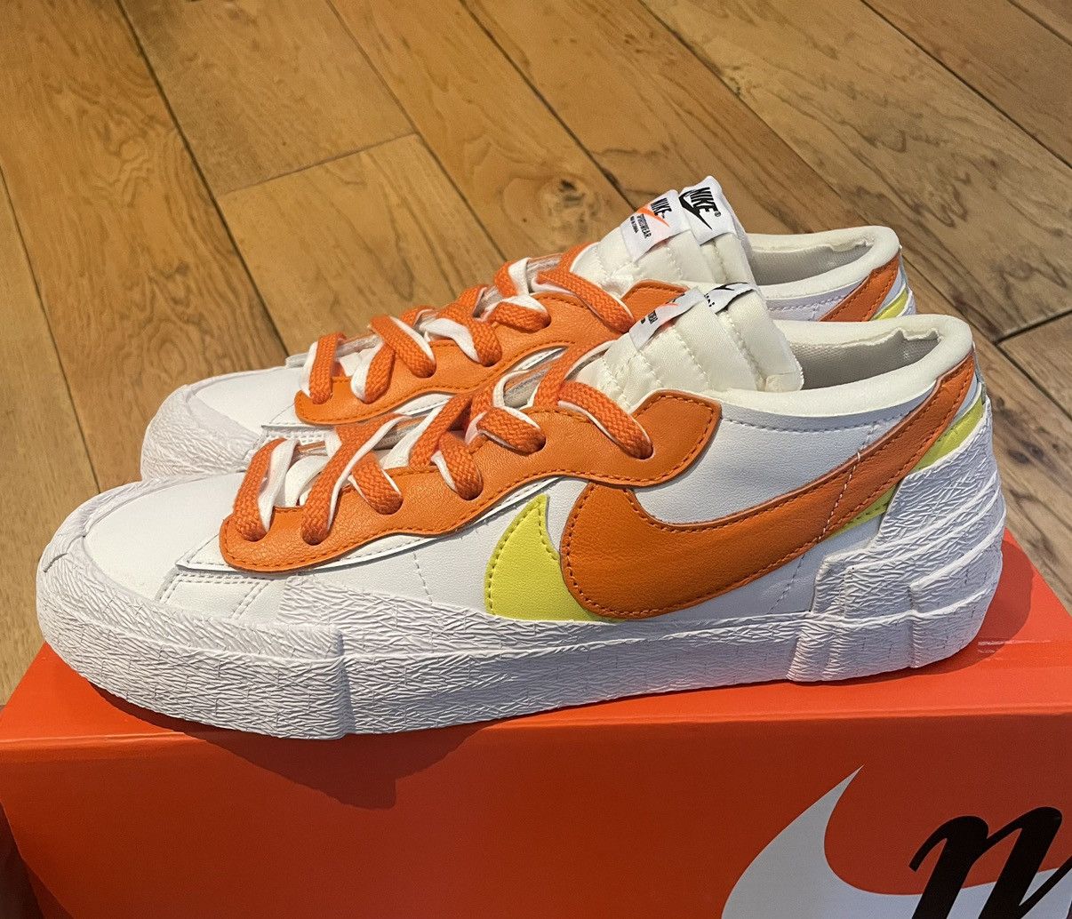 Nike × Sacai Nike Sacai Blazer Low Magma Orange Size US 9 / EU 42 - 4 Thumbnail