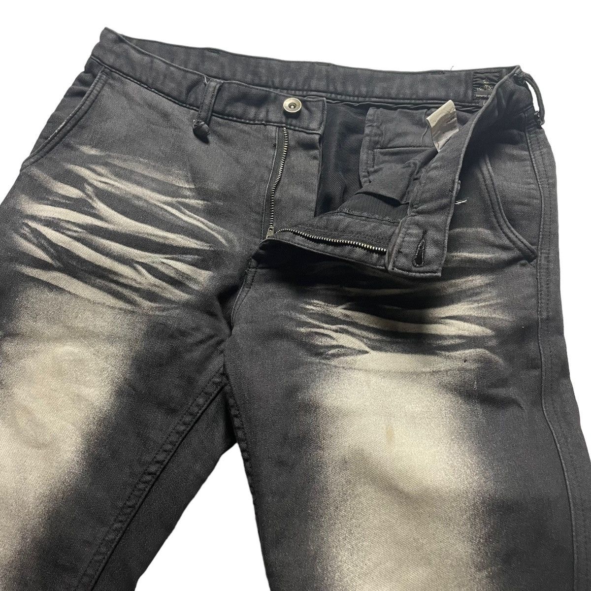 If Six Was Nine × Le Grande Bleu (L.G.B.) 🇯🇵 SEMANTIC DESIGN BLEACH PUNK GOTHIC PANTS Size US 32 / EU 48 - 8 Thumbnail