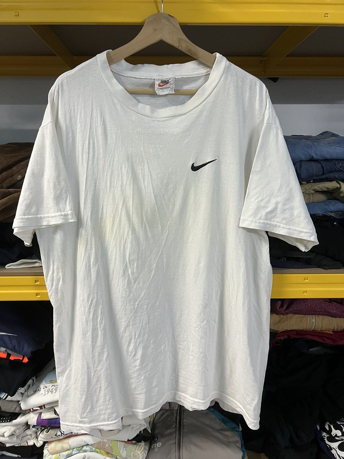 Nike × Vintage Vintage 90’s Nike Swoosh Mr Big Bear Rare Design Size US L / EU 52-54 / 3 - 2 Thumbnail