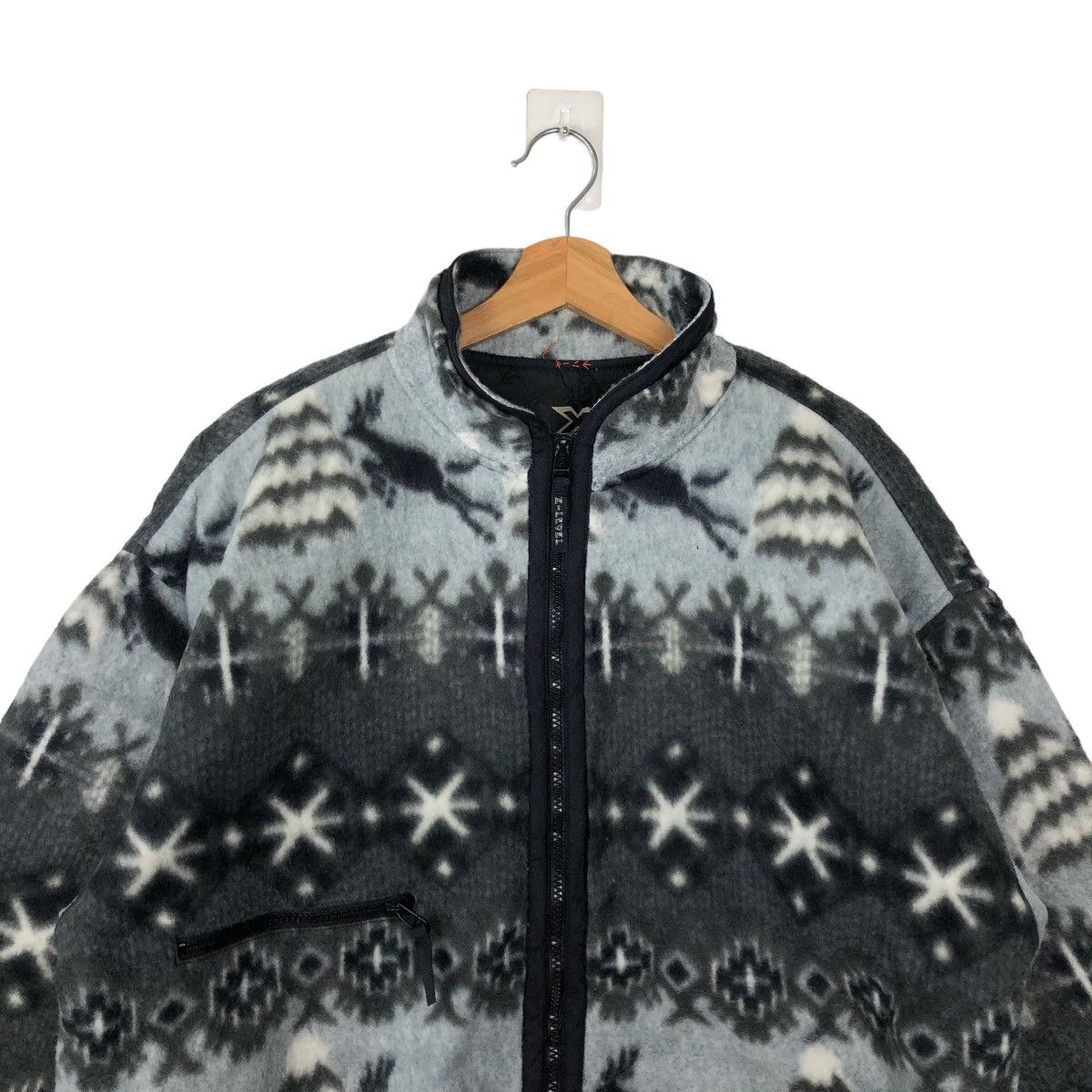 Japanese Brand VINTAGE FLEECE JACKET POP ART OVERPRINT Size US M / EU 48-50 / 2 - 2 Thumbnail