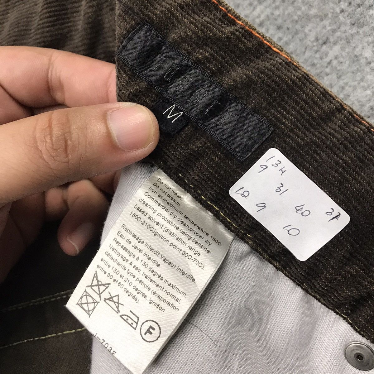 Japanese Brand FLARED CORDUROY🔥JUN MEN BROWN BOOTCUT PANTS Size US 30 / EU 46 - 20 Thumbnail