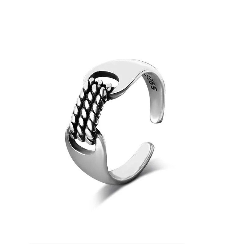 Jewelry Creative Handmade Twisted Ring Size ONE SIZE - 4 Thumbnail