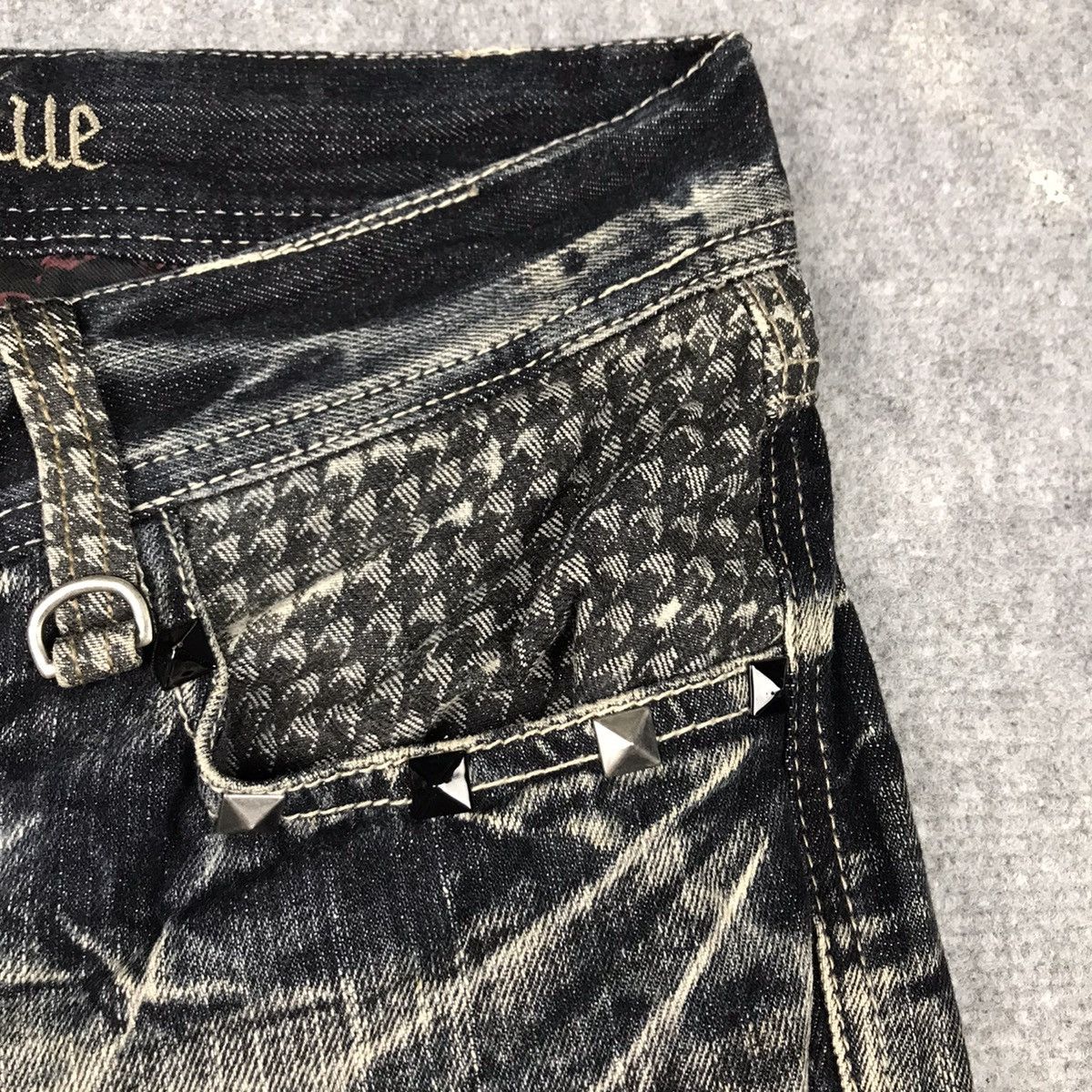 Japanese Brand FLARE DENIM⚡️BLOB BY BLUE BOOTCUT PUNK DENIM PANTS /130 Size US 30 / EU 46 - 9 Thumbnail