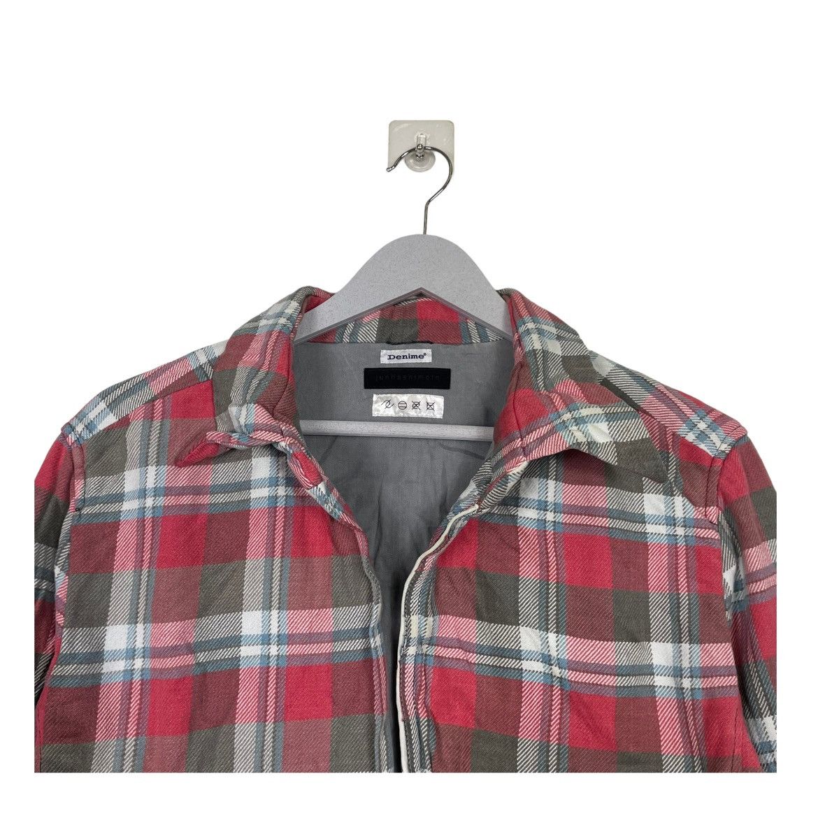 Denime × Japanese Brand × junhashimoto 💥DENIME JUNHASHIMOTO SHADOW CHECK BUTTON SHIRT Size US L / EU 52-54 / 3 - 4 Thumbnail