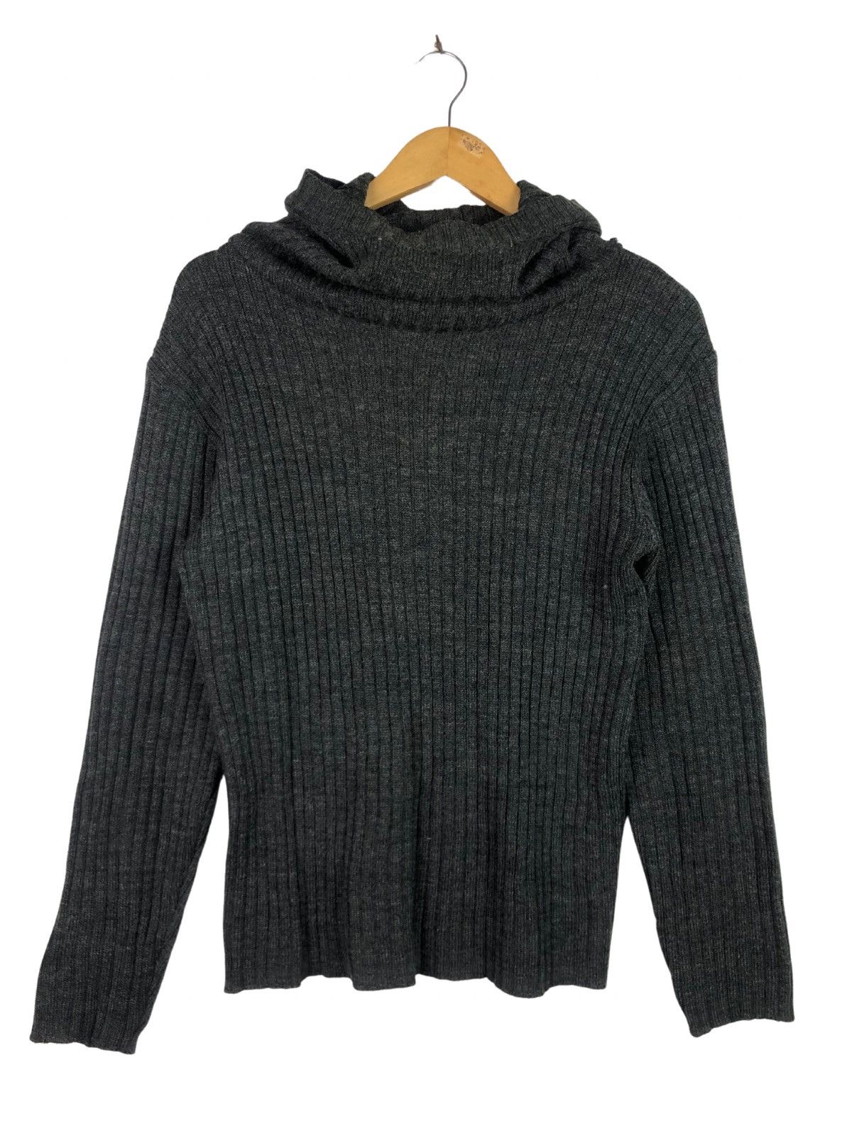 Vintage Japanese Brand Knitted Hoodie Sweatshirt