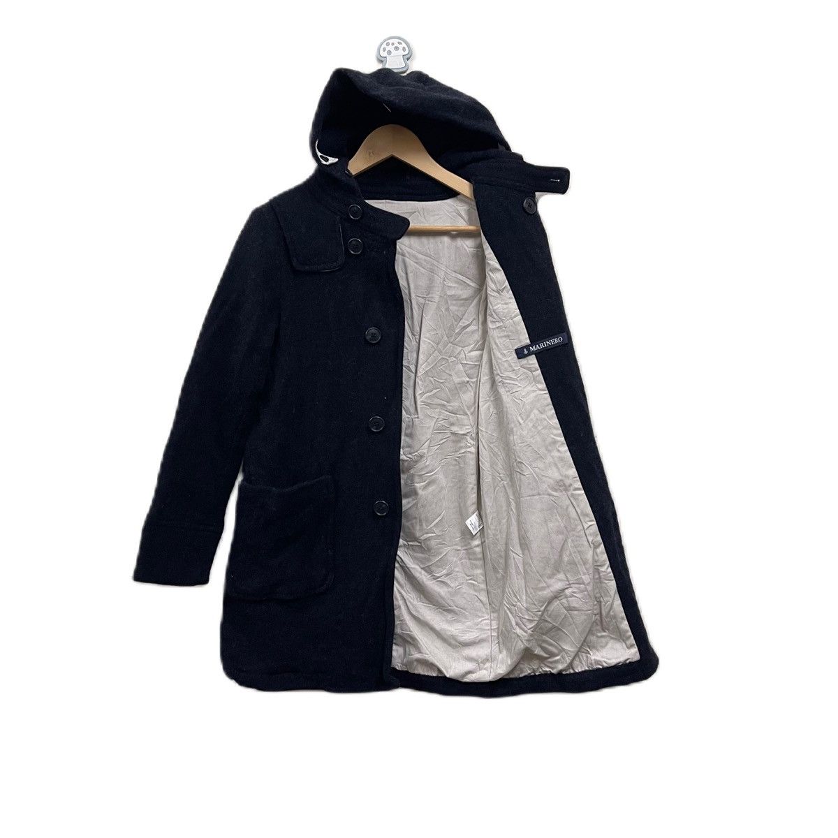 Japanese Brand Marinero by quadro wool coat jacket hoodie Size S / US 4 / IT 40 - 3 Thumbnail