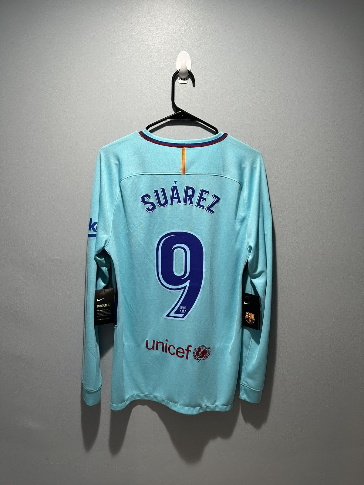 Flocage Officiel - FC Barcelone, Suarez, 2017/2018, Home, Jaune – Footpress