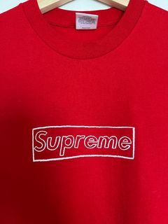 Supreme x KAWS - Blue Box Logo T-Shirt – eluXive