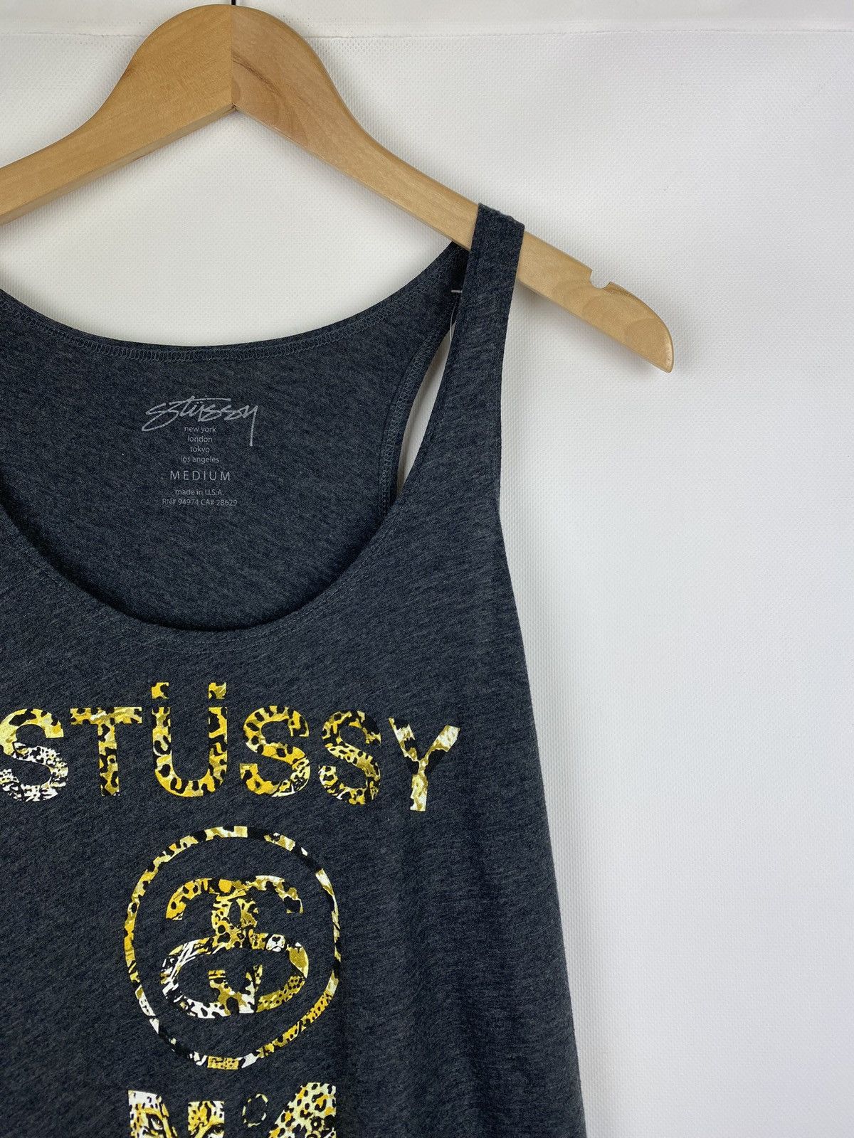 Stussy Stussy men’s big logo sleeveless tank top size M Size US M / EU 48-50 / 2 - 3 Thumbnail