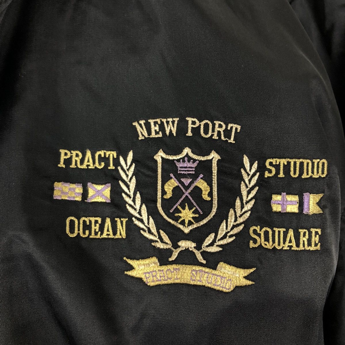 Japanese Brand VINTAGE BOMBER JACKET PRACT STUDIO JAPAN BIG LOGO Size US M / EU 48-50 / 2 - 13 Thumbnail