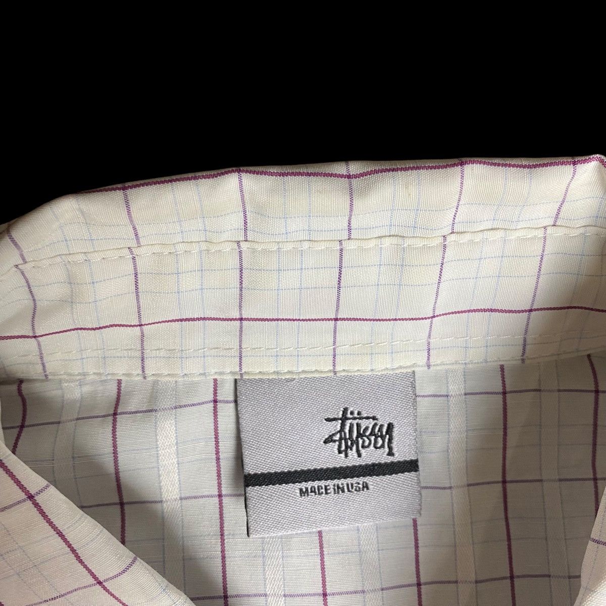 Stussy N4 Skull Backhit Button Up Tee