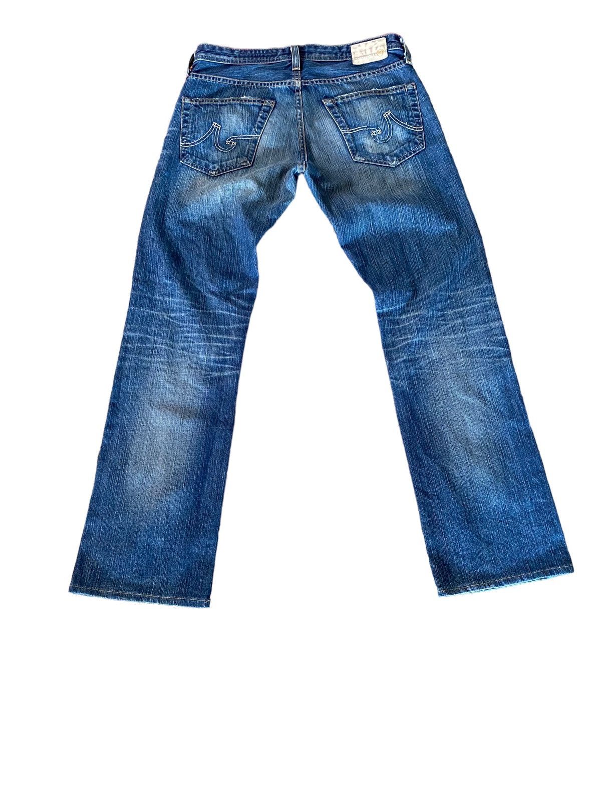 AG Adriano Goldschmied × Vintage 🔥RARE🔥Vintage AG Adriano Goldschmied Blue Faded Jeans Size US 31 - 2 Thumbnail