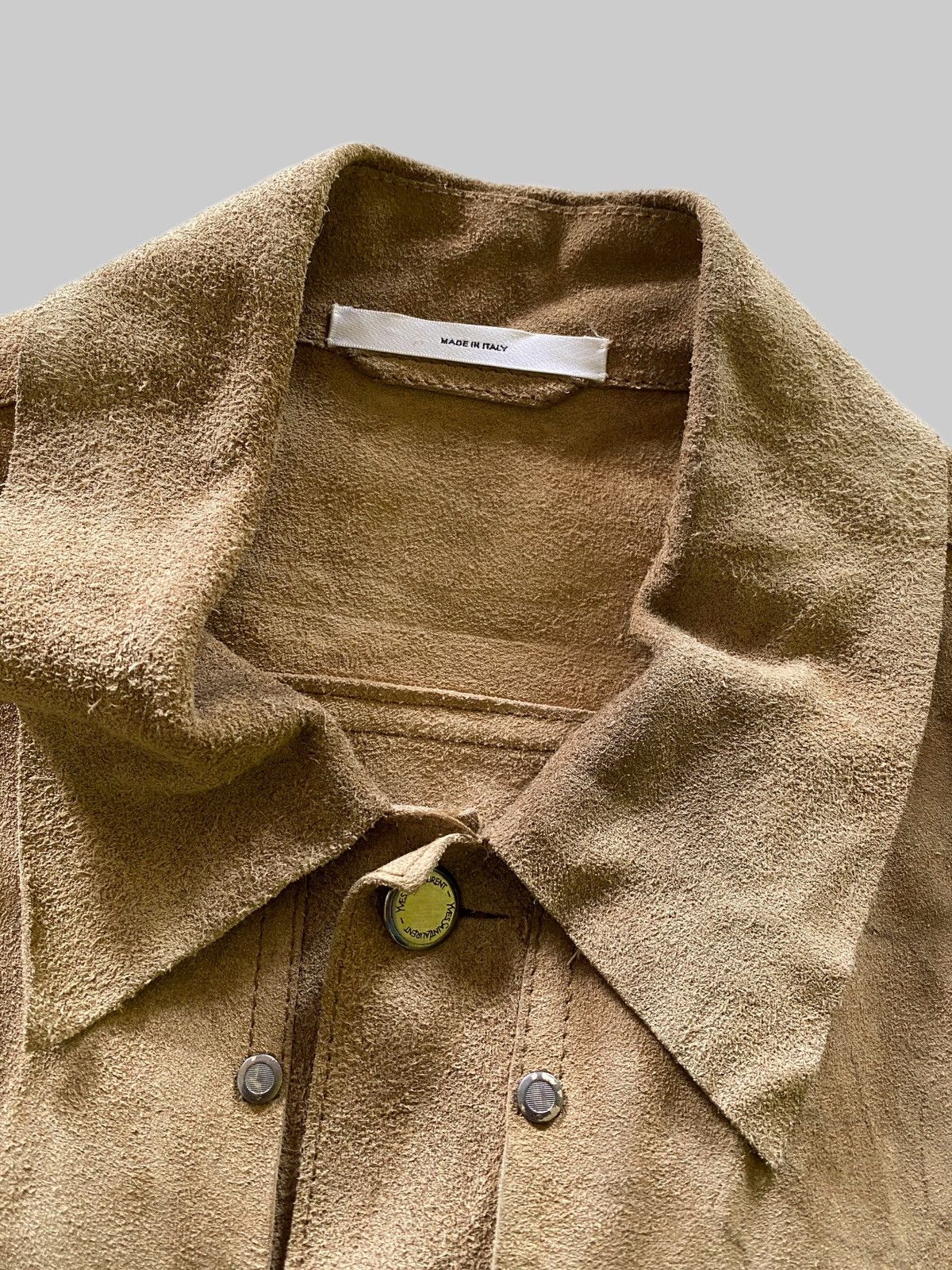 Yves Saint Laurent Insane Detailed YSL RiveGauche Suede Leather Jacket Size US M / EU 48-50 / 2 - 13 Thumbnail