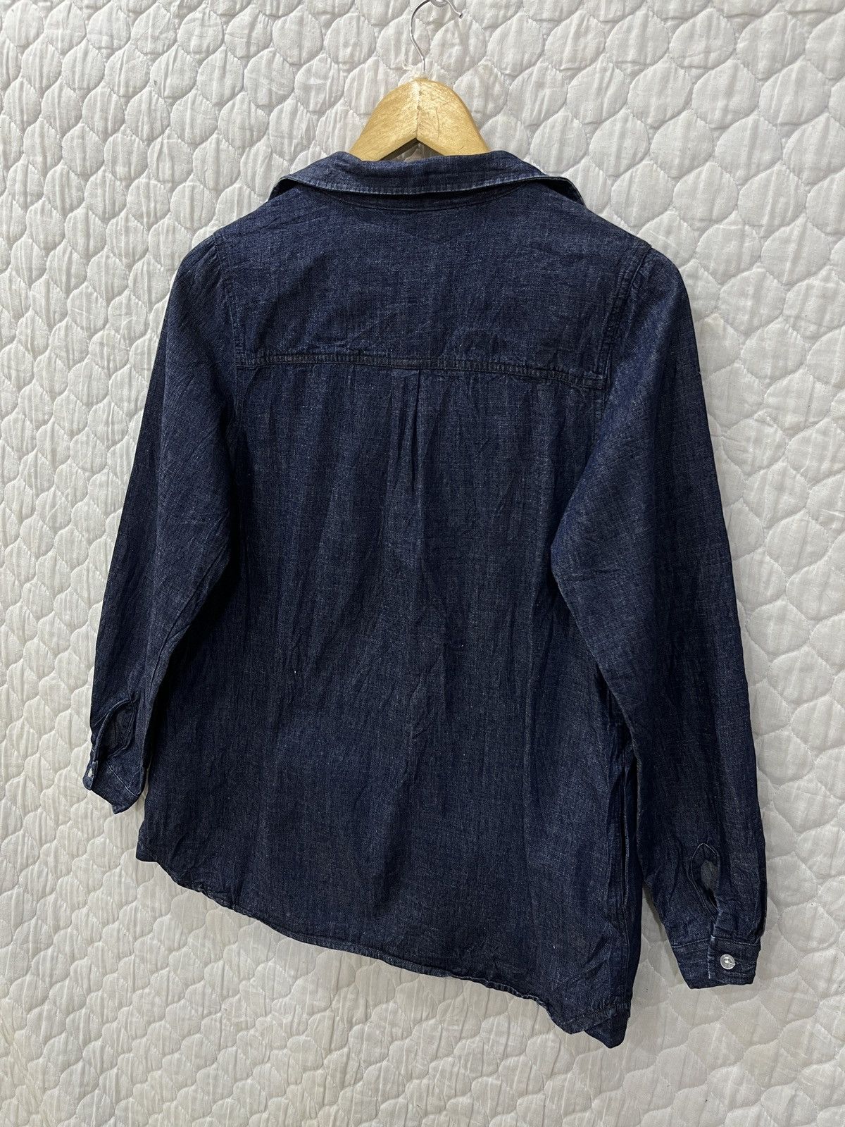 Japanese Brand (Uuuu)⚡️⚡️⚡️ UME BRISE PULLOVER DENIM SHIRTS Size M / US 6-8 / IT 42-44 - 10 Thumbnail