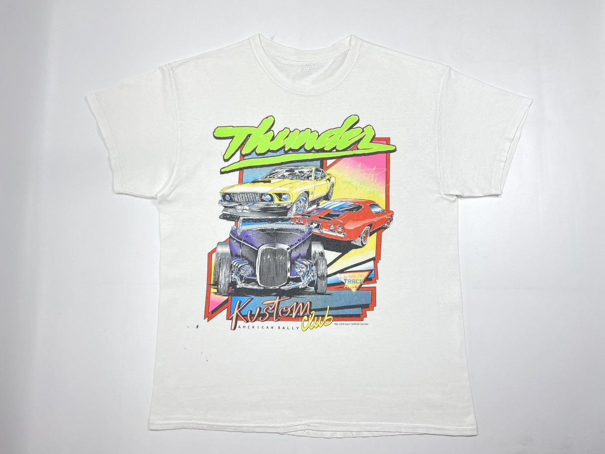 Vintage 🔥LASTDROP🔥 80s 90s John Galt Kustom Club Mustang Reprint Size US XL / EU 56 / 4 - 3 Thumbnail