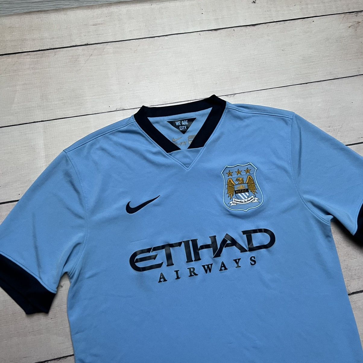 Fila Nike Manchester City Tee Tshirt Jersey Blue Home Kit Etihad Size US L / EU 52-54 / 3 - 3 Thumbnail