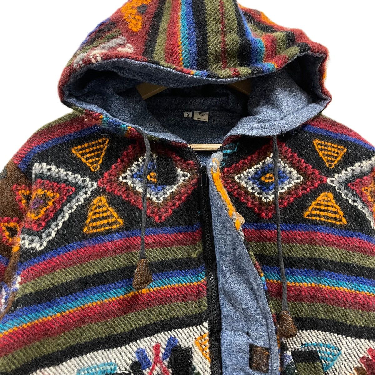 Vintage Vintage navajo aztec wool sweater hoodie Size US S / EU 44-46 / 1 - 6 Thumbnail