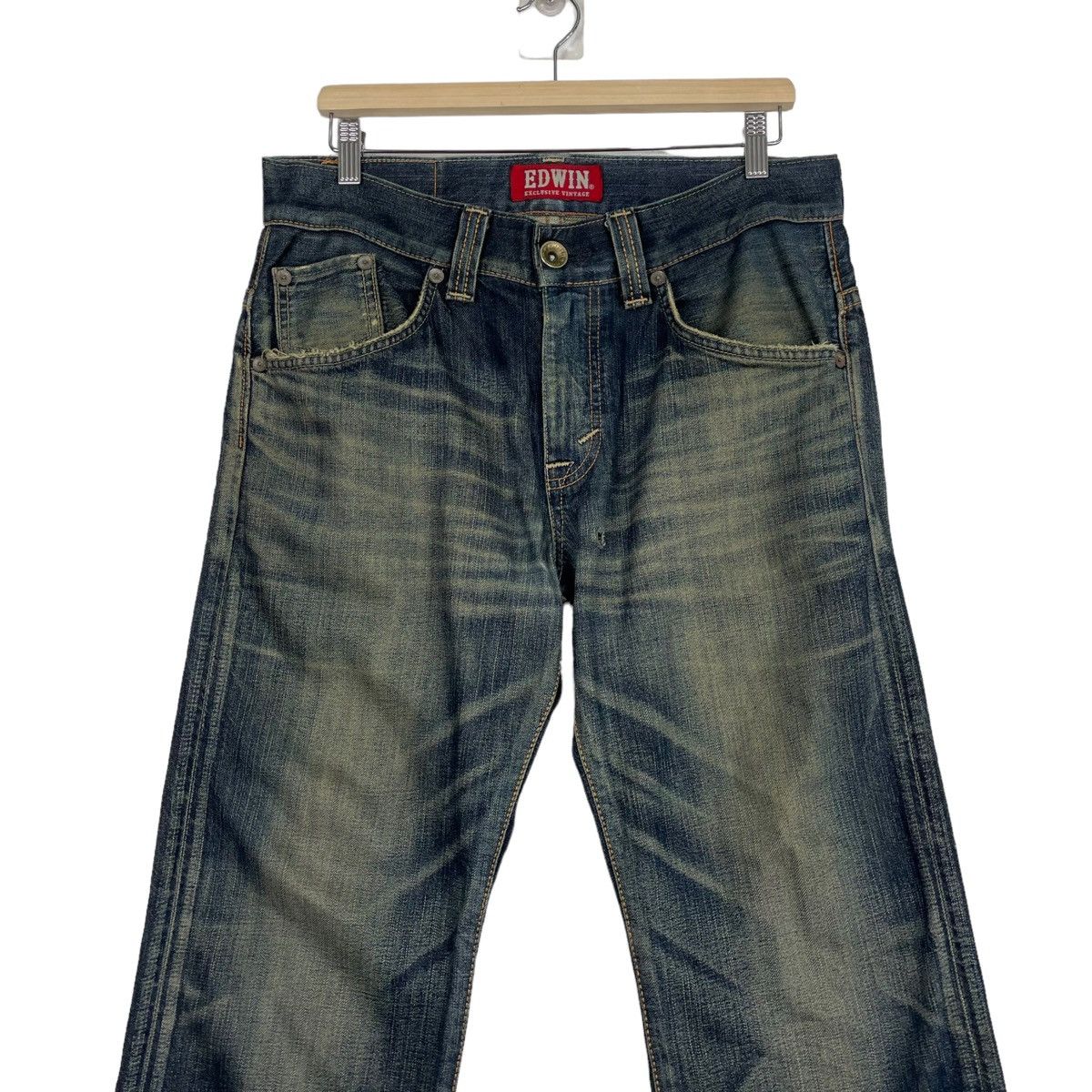 Edwin × Japanese Brand FLARE 💥 EDWIN EXCLUSIVE DENIM JEAN Size US 34 / EU 50 - 5 Thumbnail