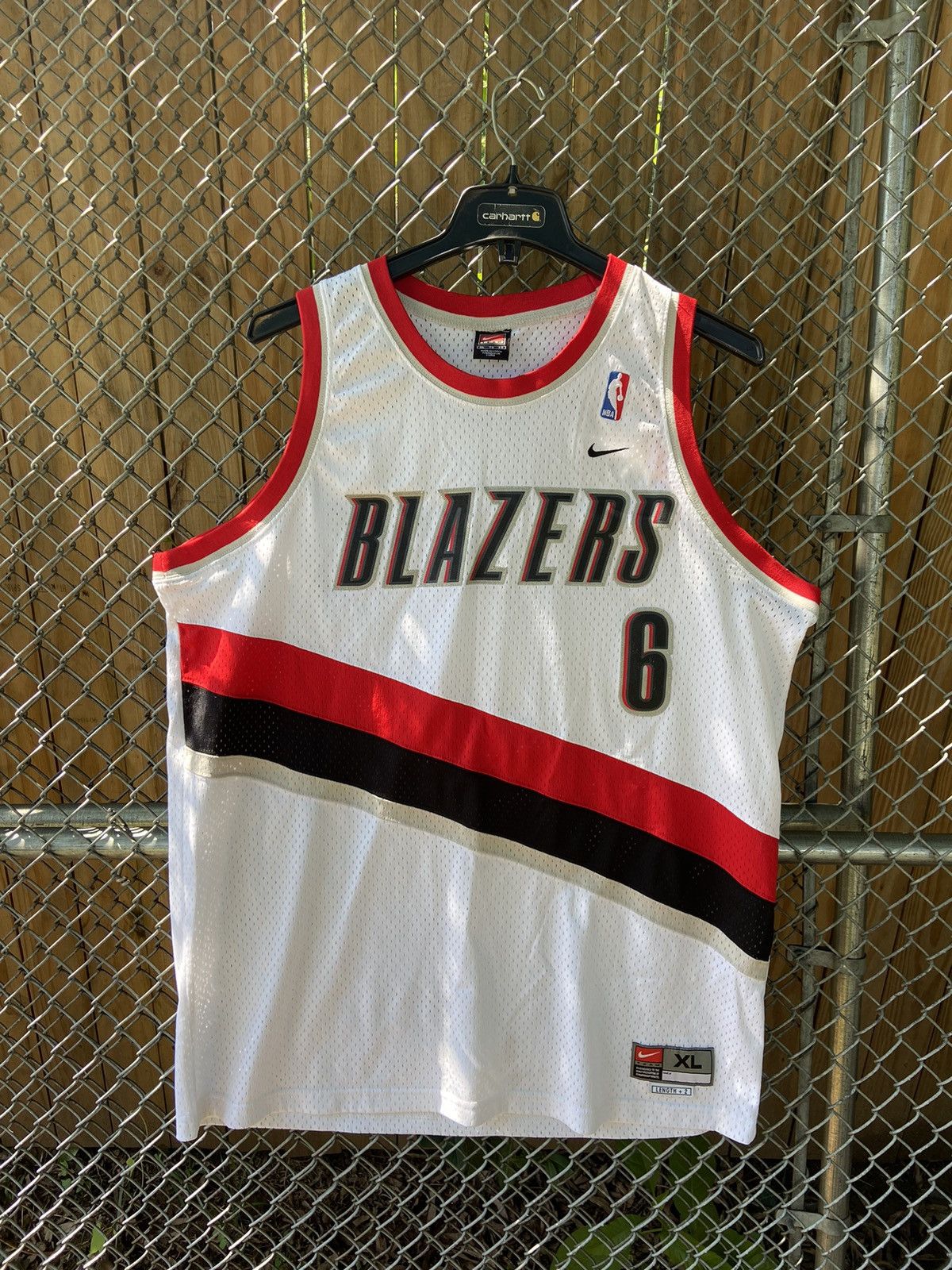 Vintage Champion Bonzi Wells Portland Trailblazers Blazers Blank Jersey  Size 40