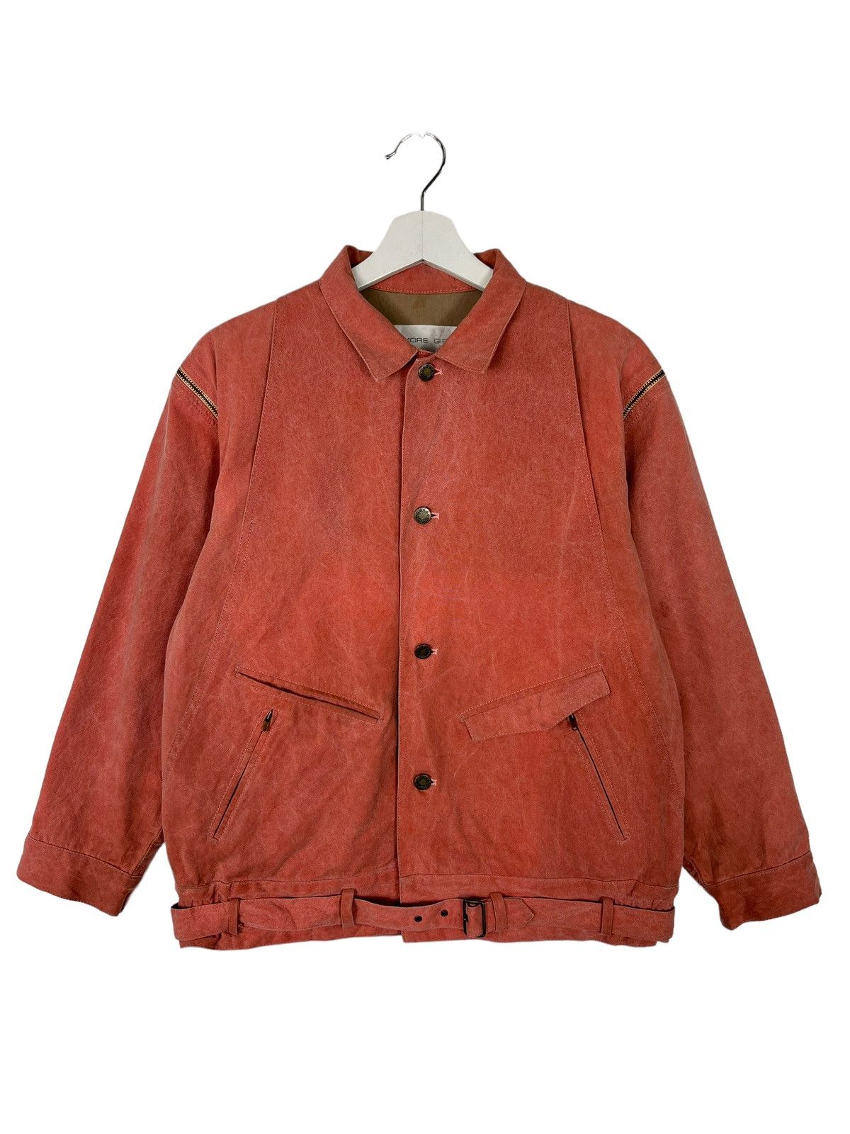 Issey Miyake 🔥 VINTAGE 80s ISSEY MIYAKE BELT JACKET Size US M / EU 48-50 / 2 - 3 Thumbnail
