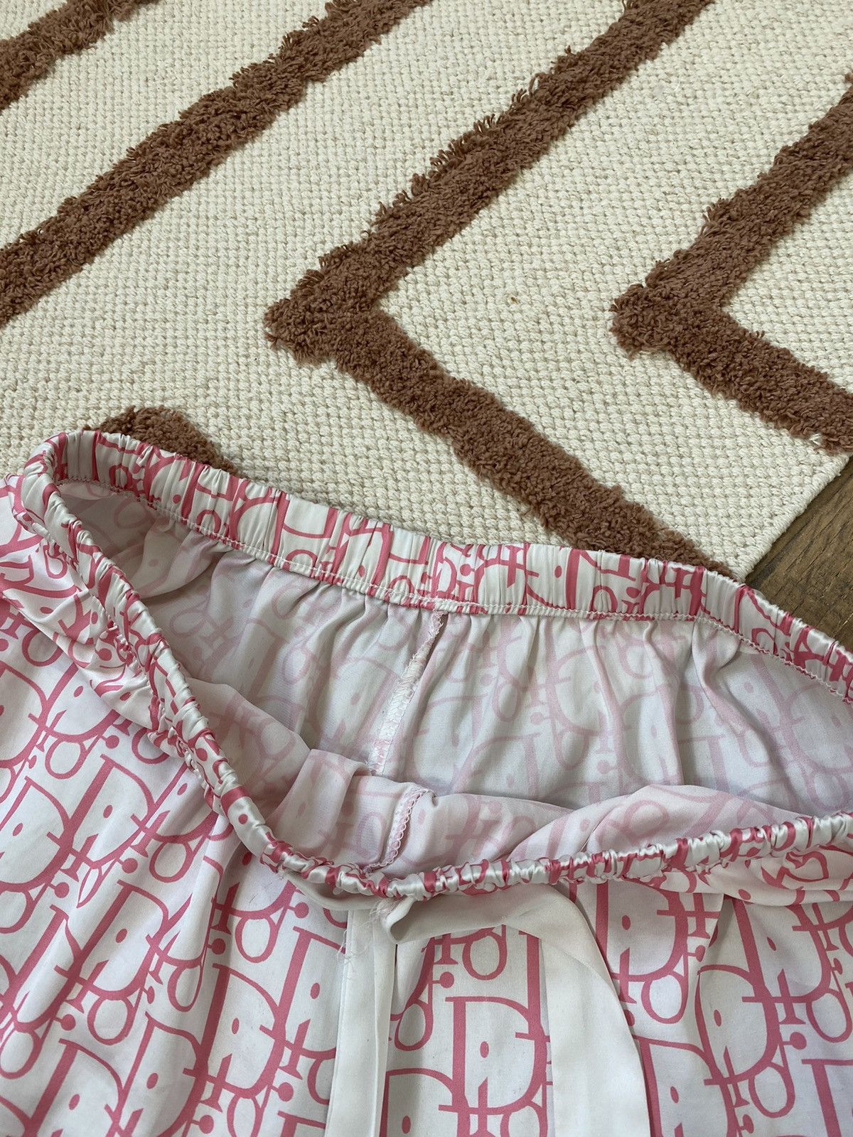 Vintage DIOR STYLE MONOGRAM SATIN PAJAMA Size M / US 6-8 / IT 42-44 - 5 Thumbnail