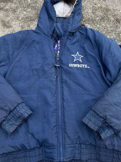 Dallas Cowboys Jacket Starter Jacket Football Nfl Jacket 90s Streetwear  Jacket Sports Black Blue Zip Up 1990s Vintage Retro Medium Large