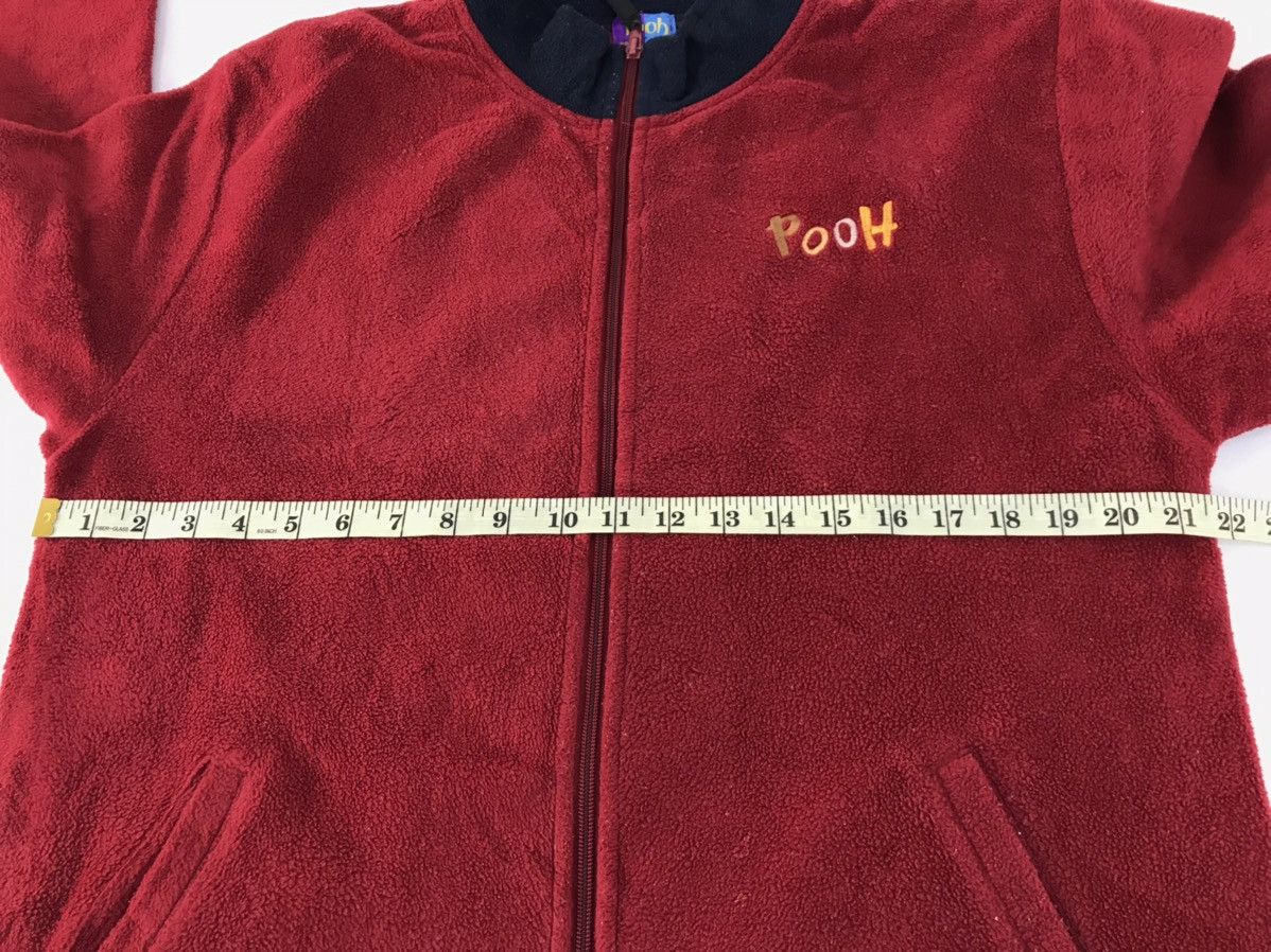 Disney The Pooh Fleece Full Zip Jacket Big Embroidery Logo