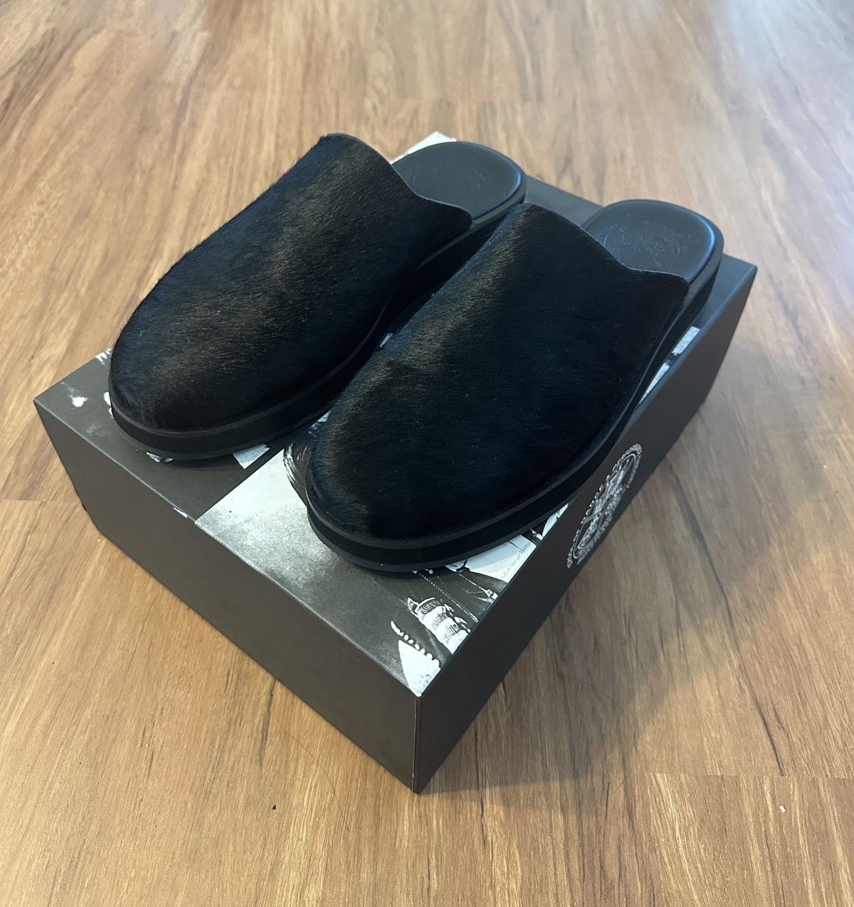 Vintage Basketcase Gallery Ponyhair Foot Clog Mule Grailed