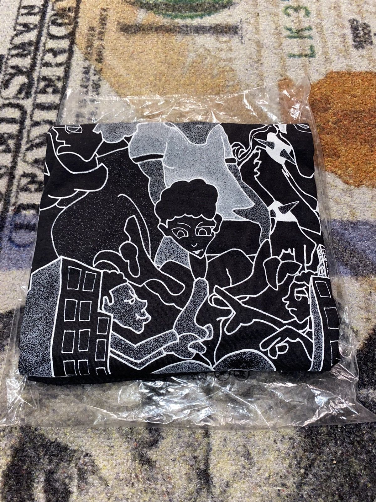 image of Supreme Downtown Tee Black, Men's (Size 2XL)