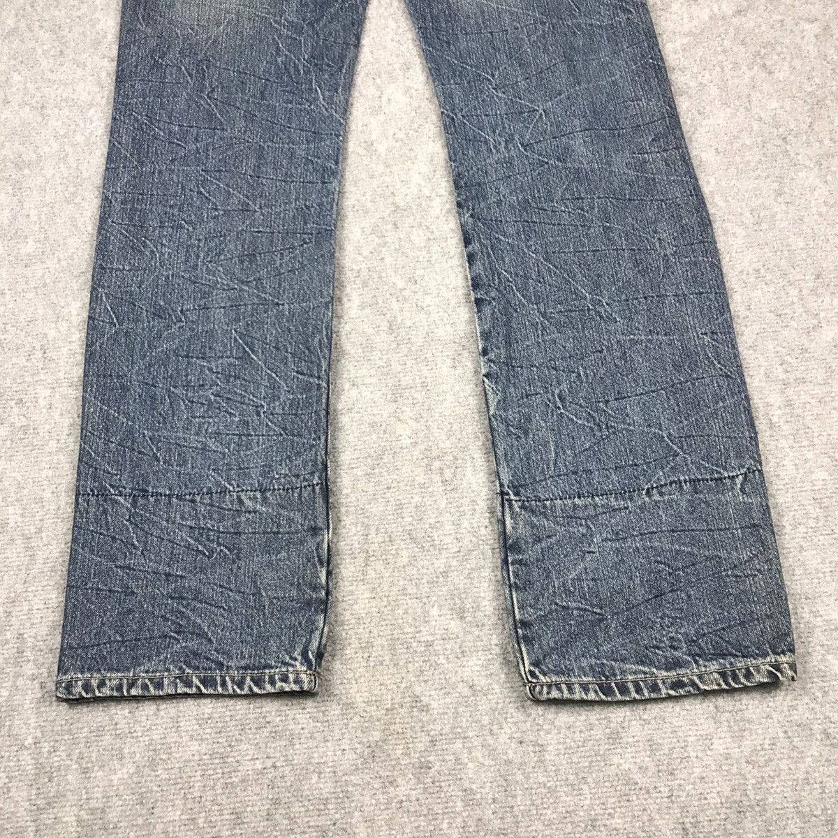 Japanese Brand DOUBLE WAIST DENIM JAPANESE STYLE DENIM PANTS Size US 31 - 11 Thumbnail