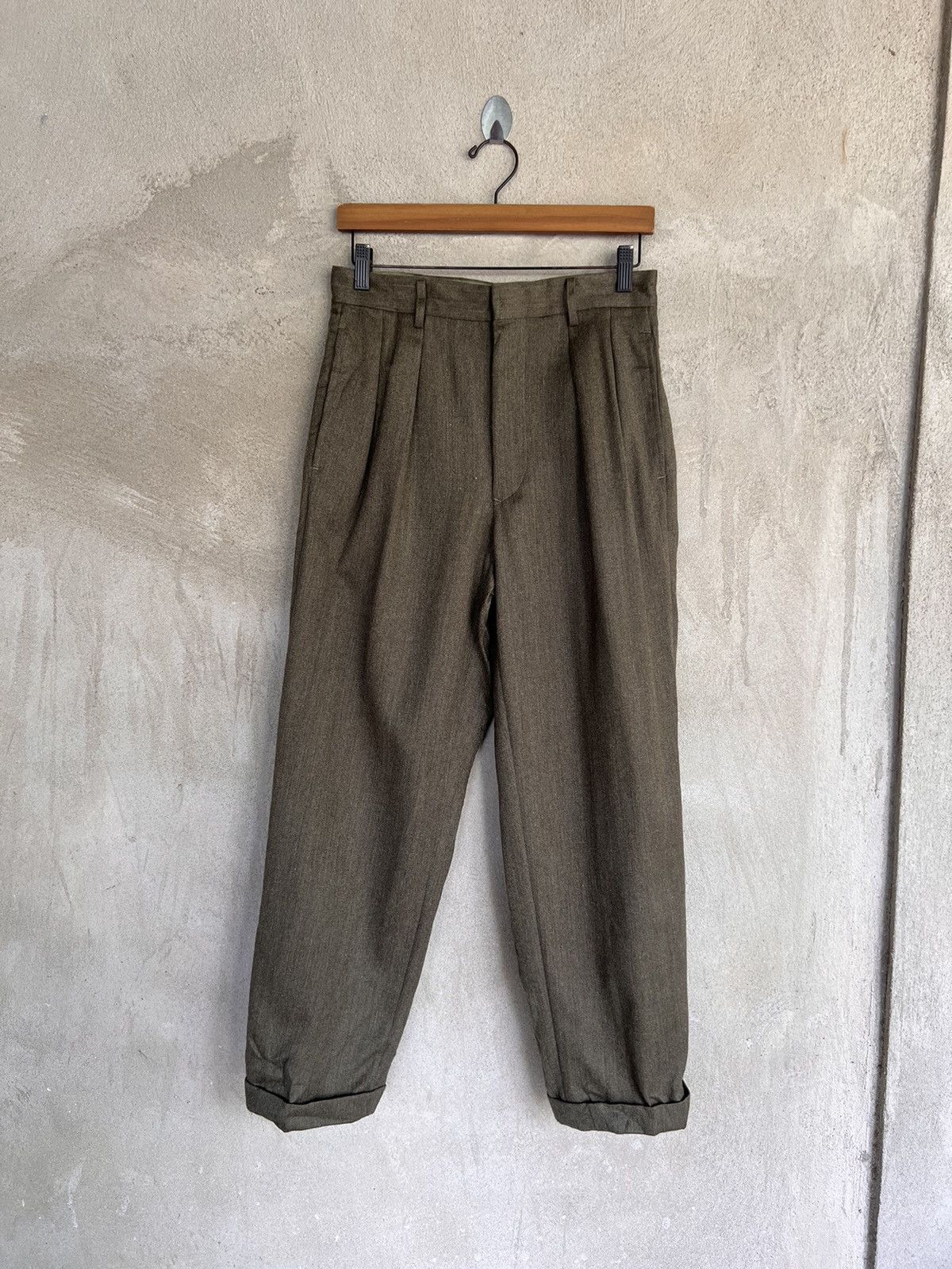 PPFM Peyton Palace For Men Wool Baggy Pant Size US 29 - 2 Thumbnail