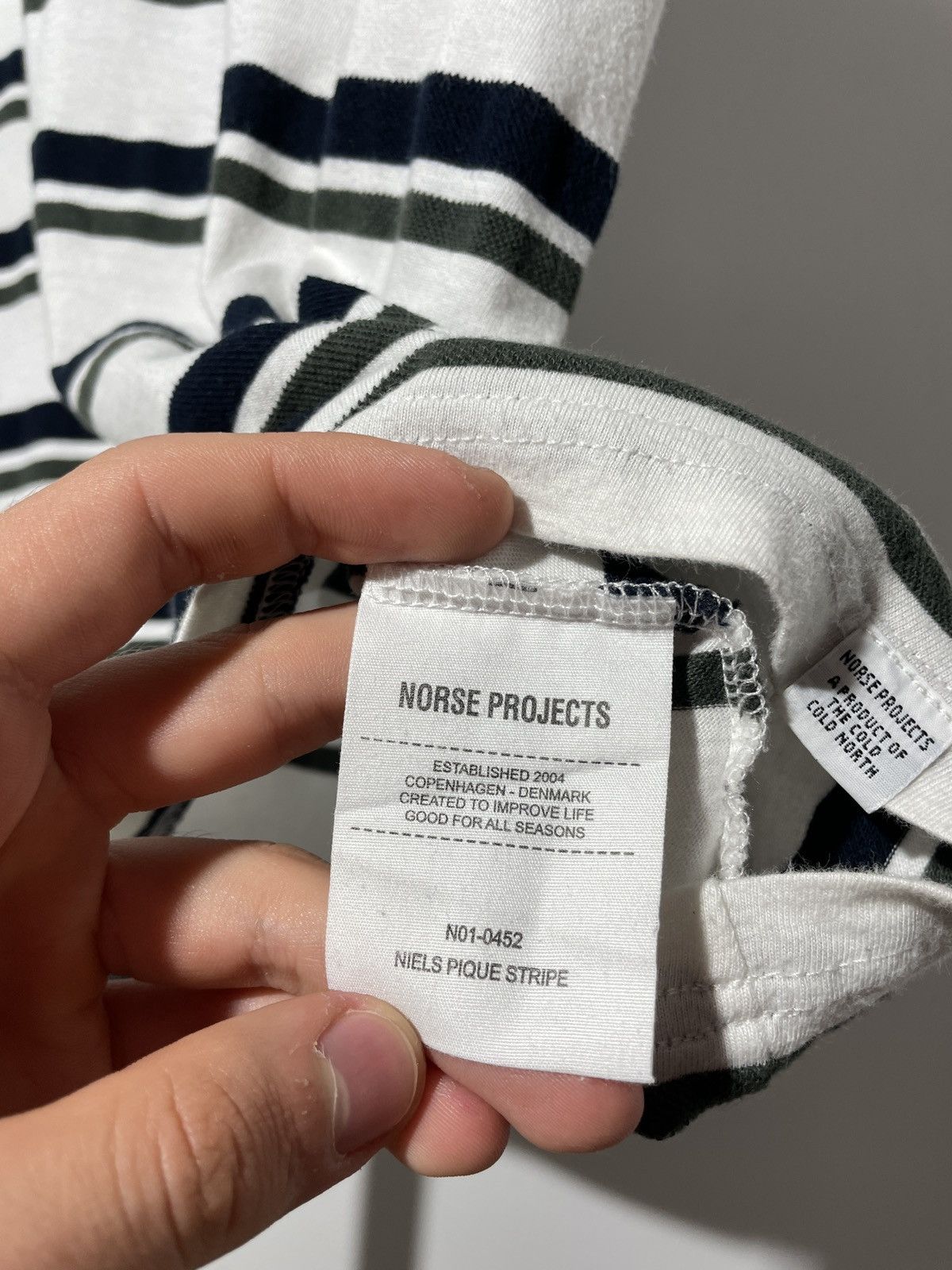 Norse Projects Norse Projects Stripped T-shirt Size US S / EU 44-46 / 1 - 6 Thumbnail