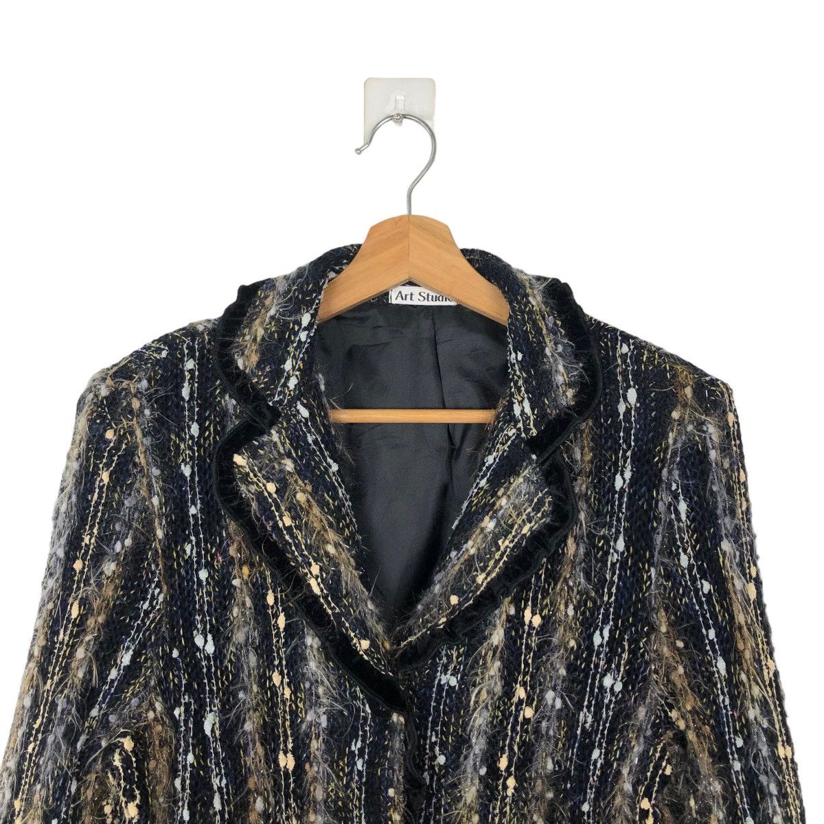 Japanese Brand VINTAGE ART STUDIO TWEED JACKET Size US M / EU 48-50 / 2 - 2 Thumbnail