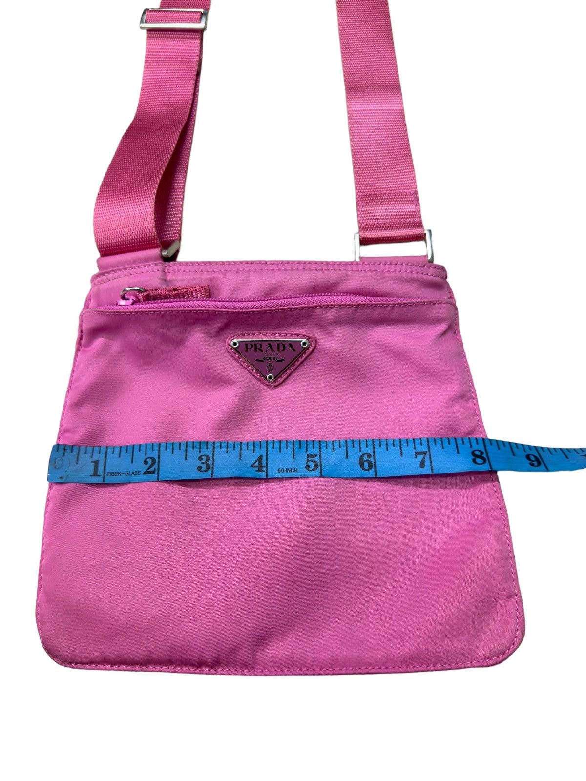Prada × Vintage AUTHENTIC VINTAGE PRADA PINK NYLON MINI CROSSBODY BAG Size ONE SIZE - 10 Thumbnail