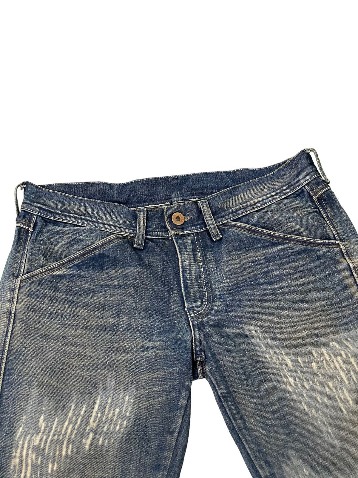 Diesel Flare Jeans Diesel Italy Distress Low Rise Boot Cut 5🟦8 Size US 30 / EU 46 - 10 Thumbnail