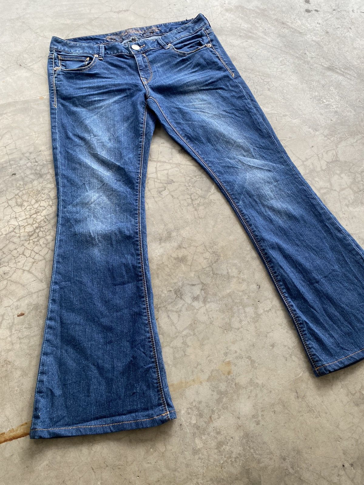 Tornado Mart Flare Jeans Japanese Express Stretchable Denim @296 Size 30" / US 8 / IT 44 - 6 Thumbnail
