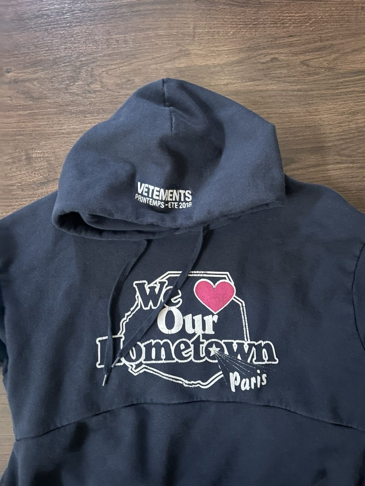 Vetements we love our hometown outlet hoodie