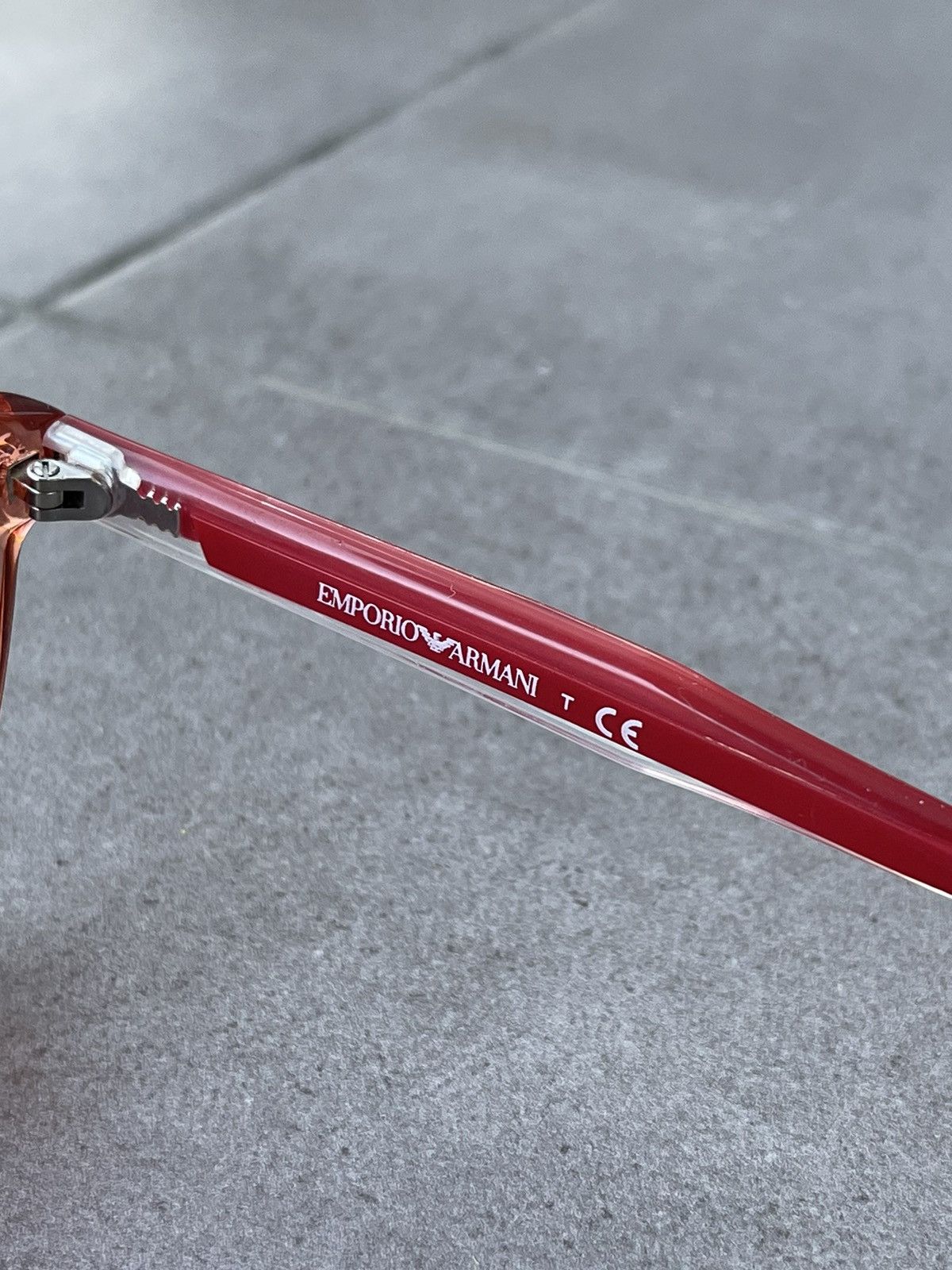 Emporio Armani Emporio Armani EA4003 5070/13 Peach Red Sunglasses Size ONE SIZE - 10 Thumbnail