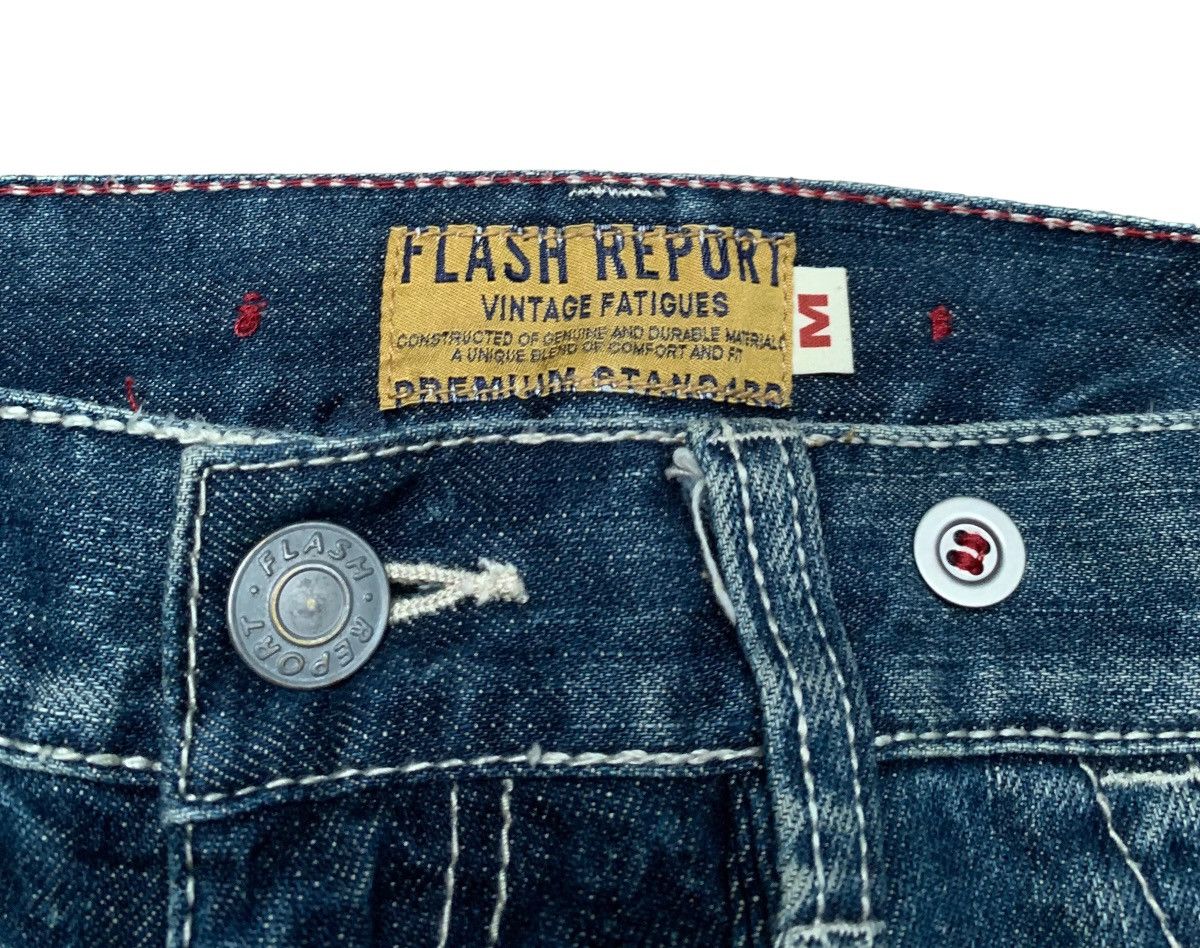 Very Rare Vintage Brand Flash Report Distressed Jeans 1990s