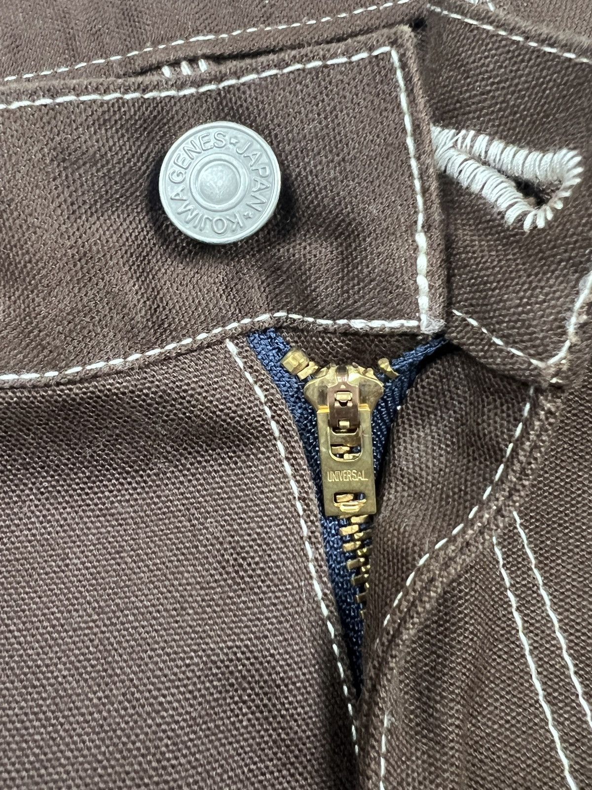 KOJIMA GENES Kojima Genes Two Tone Duck Canvas Carpenter Pants Size US 37 - 14 Thumbnail