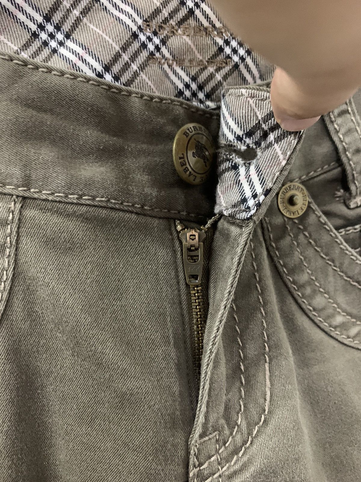 Burberry Burberry Multi Pocket Cargo Pants Skinny Flare Blue Label Size 27" / US 4 / IT 40 - 8 Thumbnail