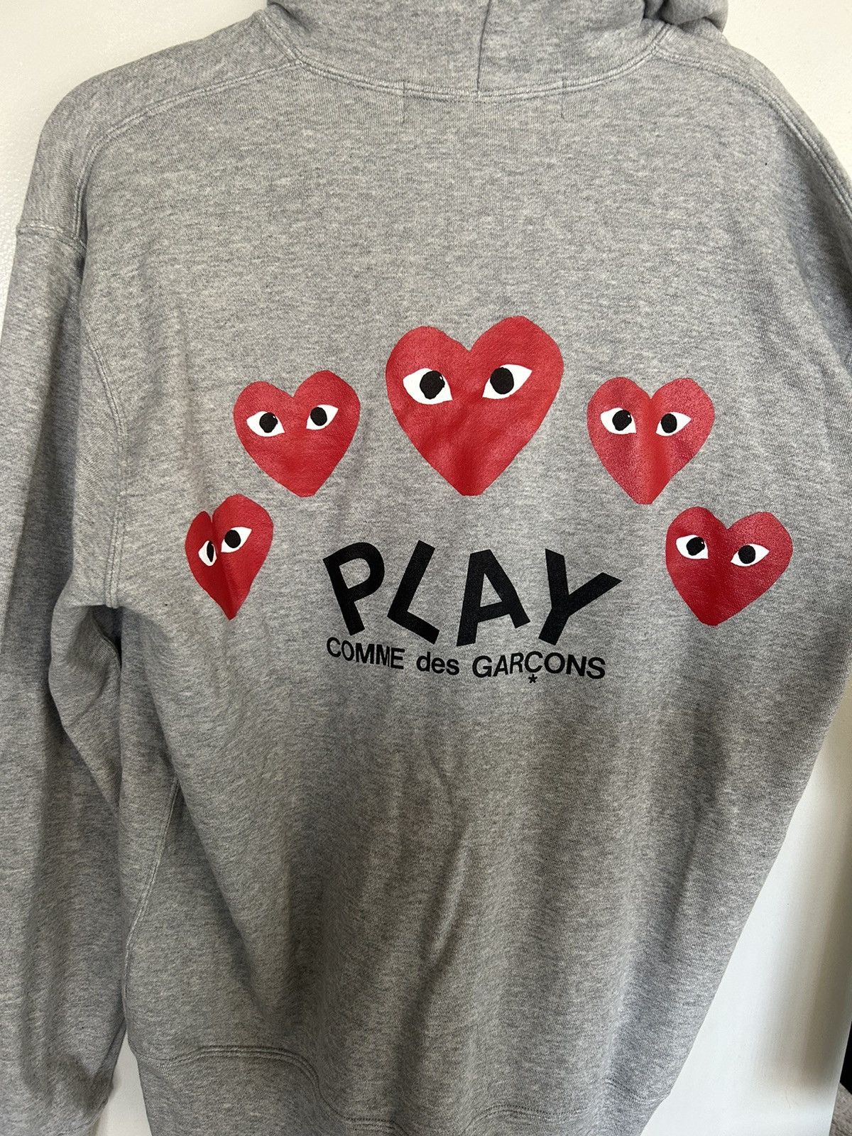 Comme des Garcons PLAY COMME des GARÇONS PLAY Multi Heart Zip Up Hoodie Size US XL / EU 56 / 4 - 2 Thumbnail