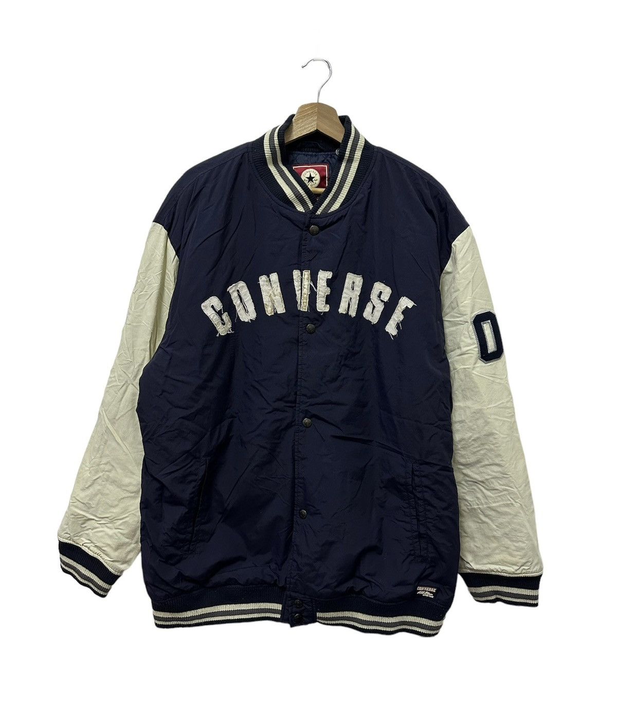 Vintage Converse Button Up Varsity Jacket