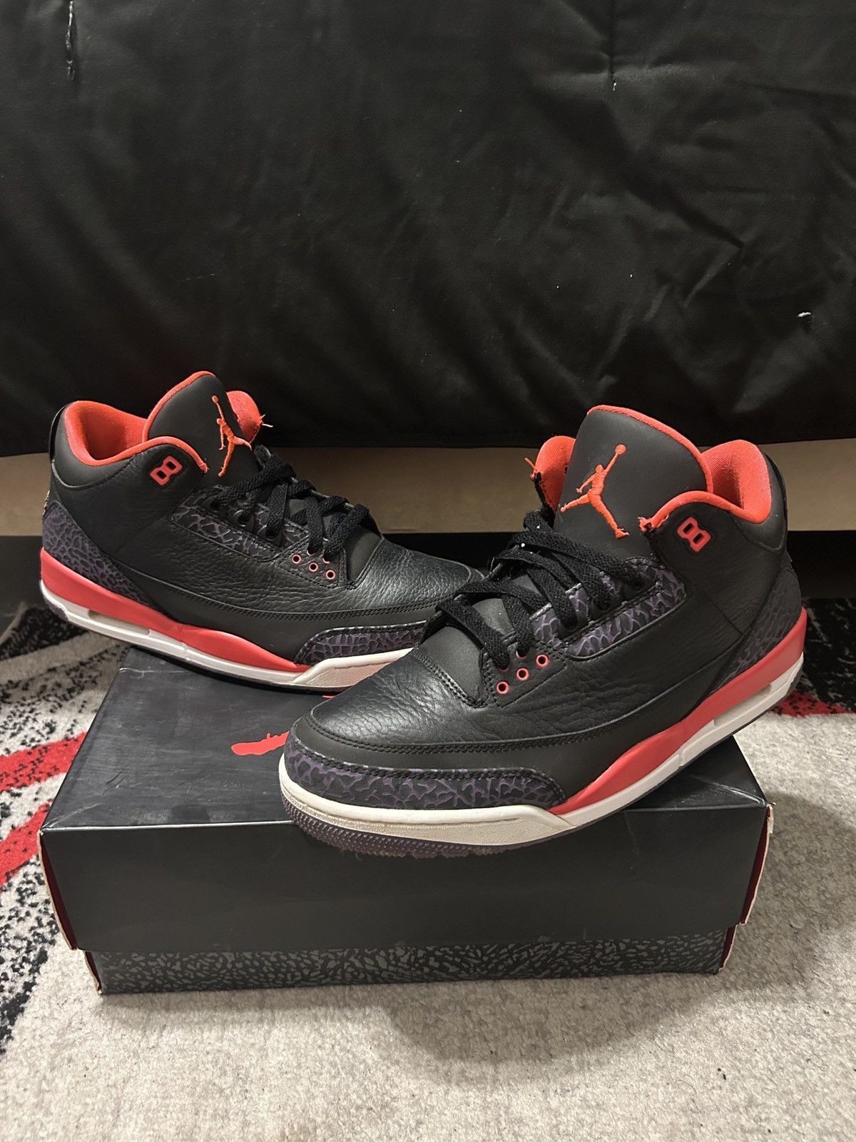 crimson 3s jordans