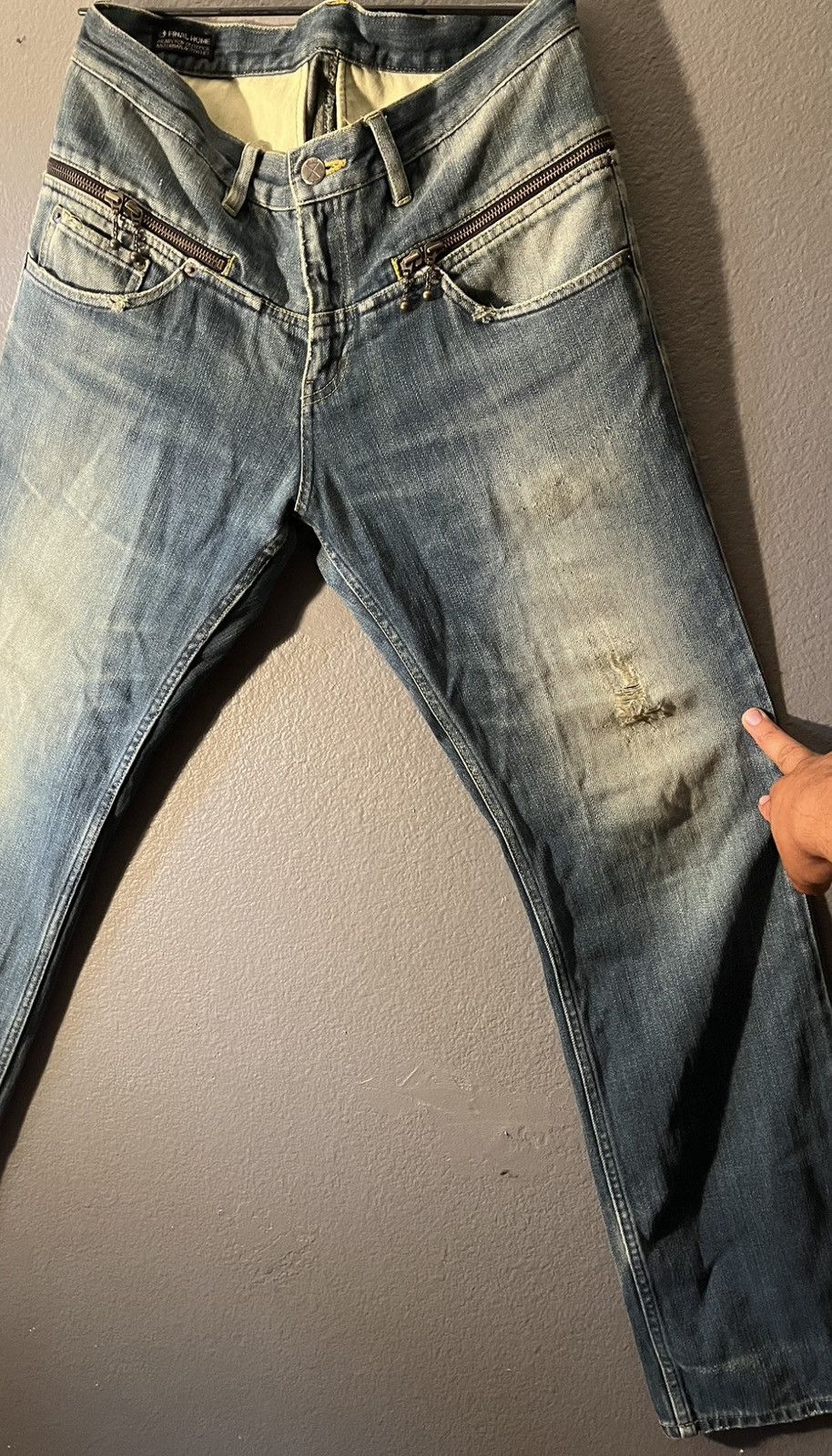 Final Home × Issey Miyake Final home denim jeans, with zipper all around design Size US 32 / EU 48 - 2 Thumbnail