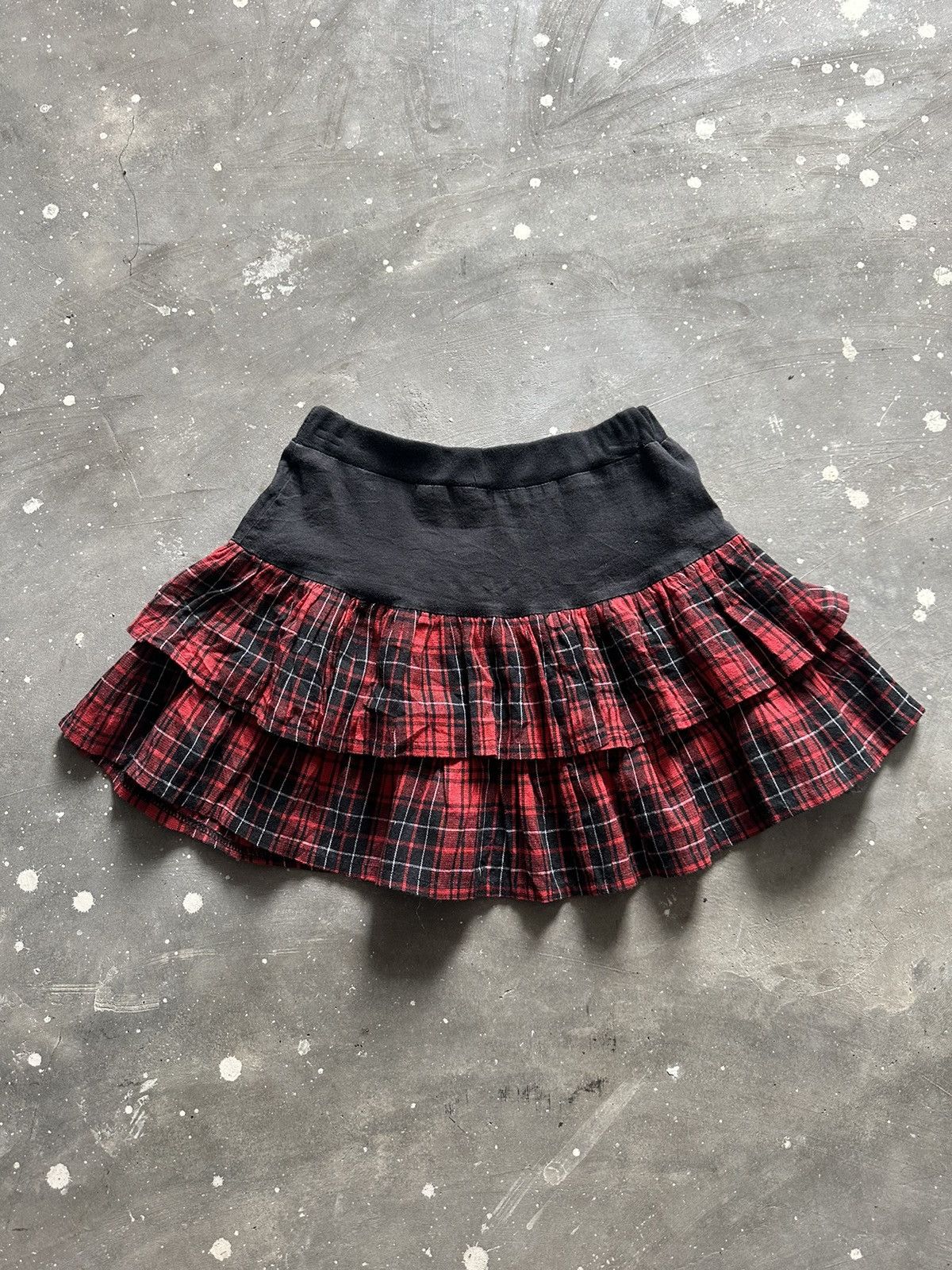 Japanese Brand Sex Pot Punk Bondage Style Chain Skull Mini Skirt Size 26" / US 2 / IT 38 - 8 Thumbnail