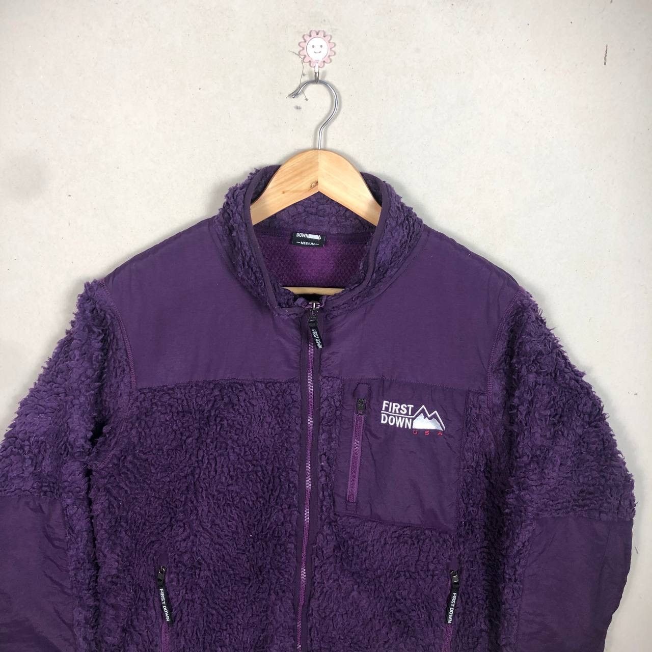 Japanese Brand Crazy Vintage First Down USA Pile Sherpa Boa Jacket Purple Size US M / EU 48-50 / 2 - 3 Thumbnail