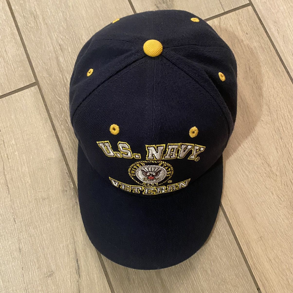 New Era × Stussy Vintage 90s Navy Blue Navy Graphic Hat OS Size ONE SIZE - 3 Thumbnail